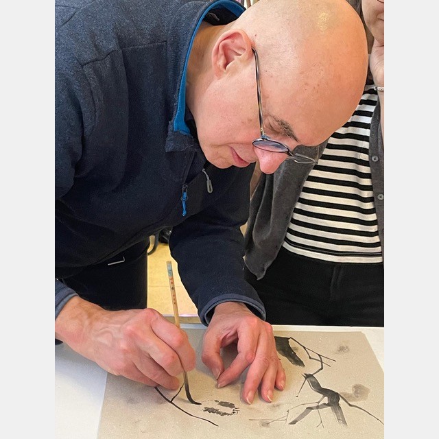 Alain Plaignaud, Encre de Chine — Parcours dans les ateliers d'artistes Versaillais