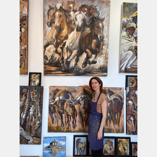Laétitia Demortreux-Velez, Peinture — Parcours dans les ateliers d'artistes Versaillais