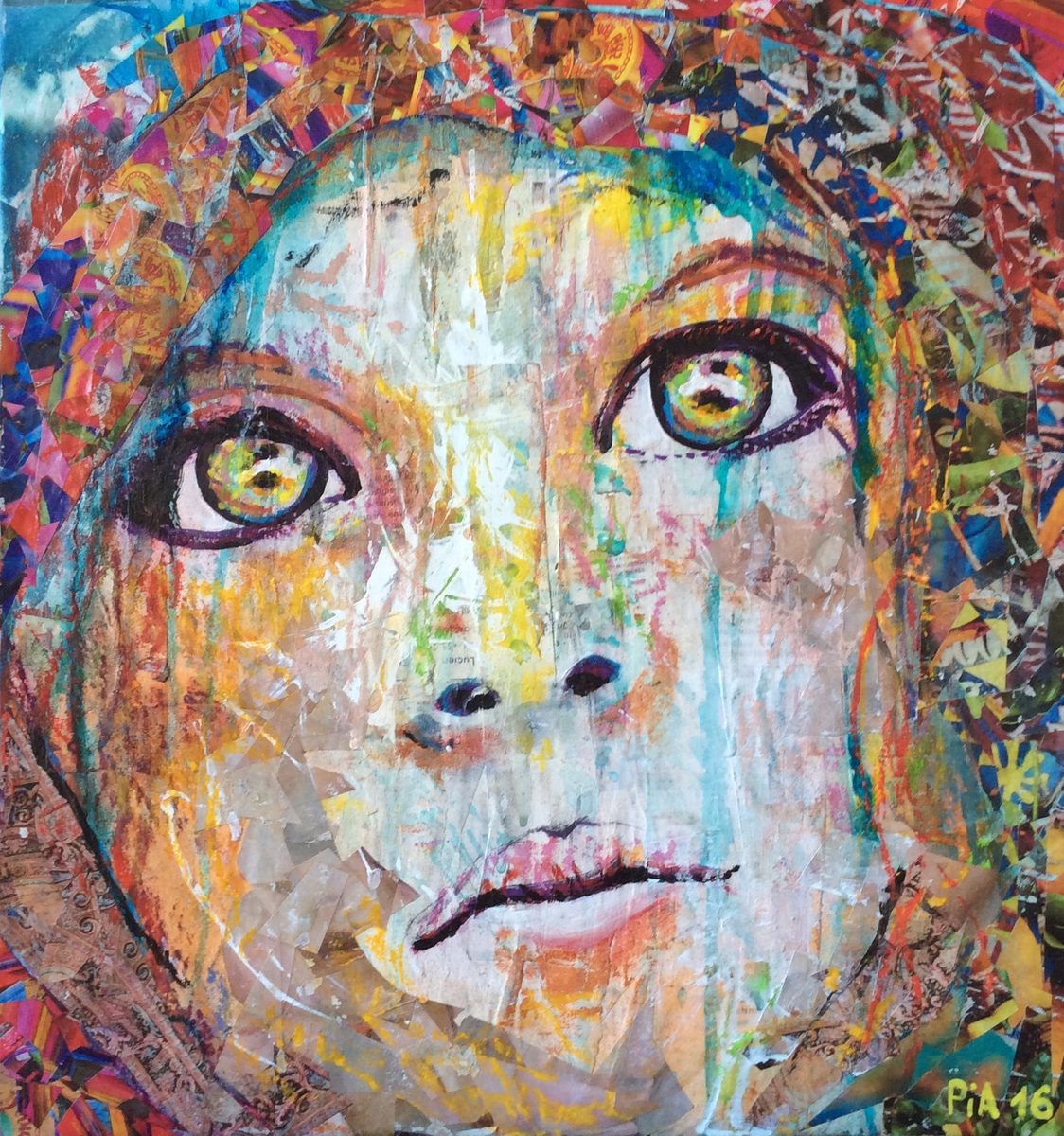 PIA, Peinture, collage — Versailles